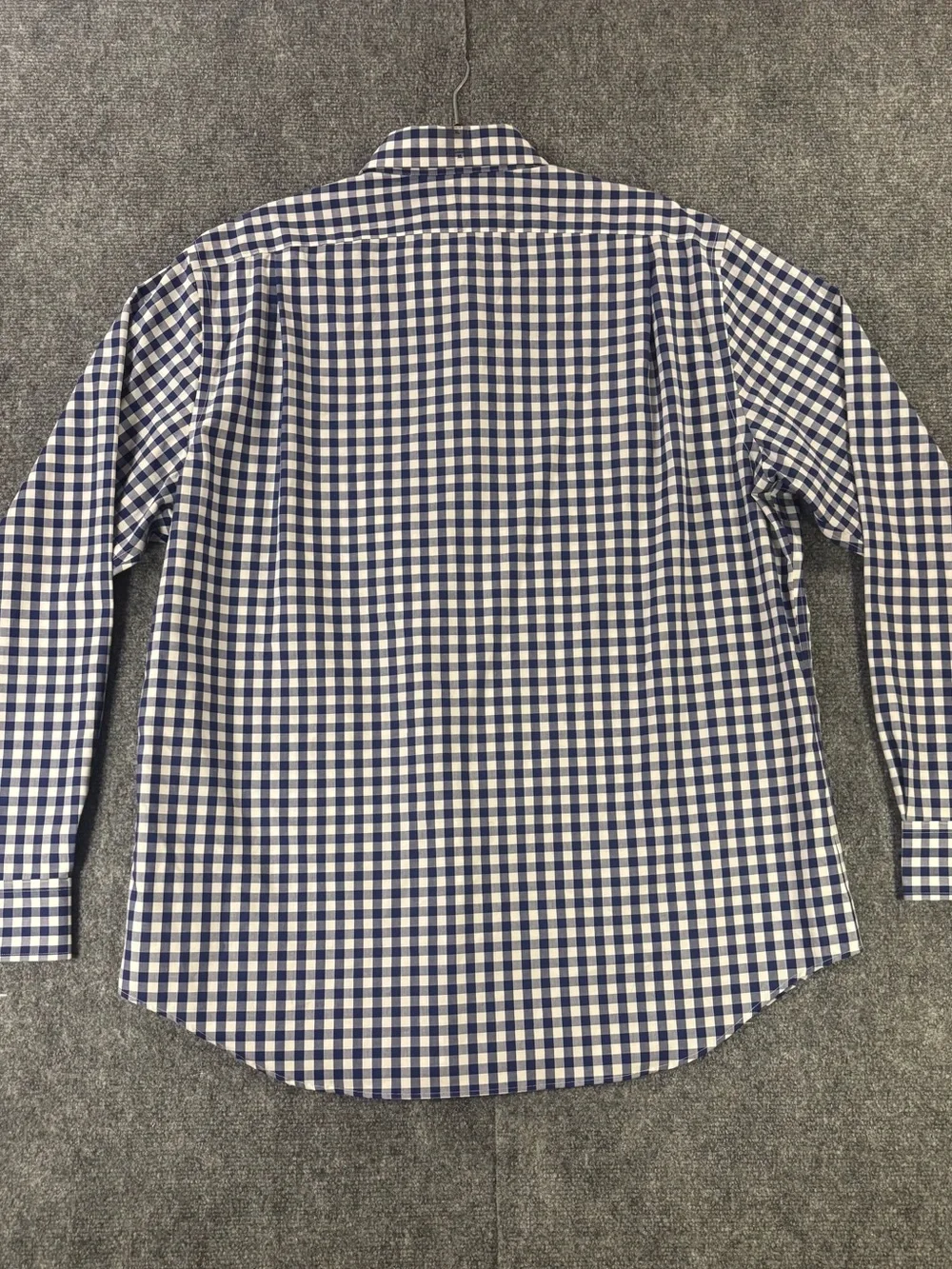 Polo Ralph Lauren Navy and White Gingham Button Down Non-Iron Men’s Sz XL